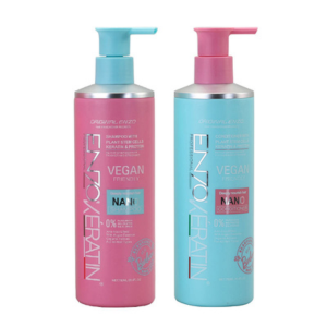 Enzo Keratin Nano Shampoo & Conditioner Set - Vegan Hair Repair Duo (750ml each)