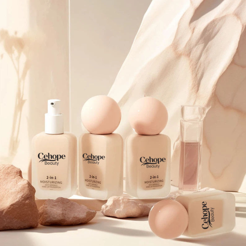 CeHope Beauty 2-in-1 Moisturizing Liquid Foundation 30ml  Long Lasting Waterproof Lightweight Breathable Vegan Makeup Base